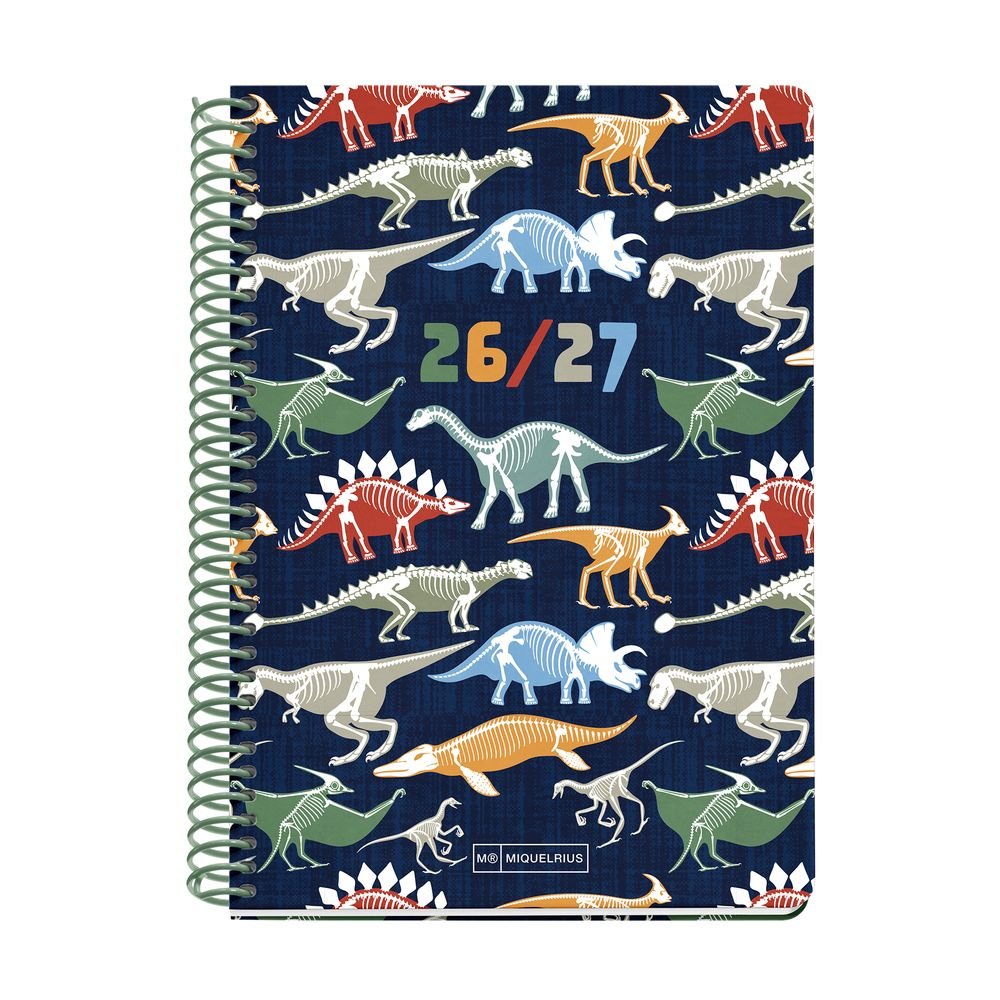 Agenda escolar Plus Dinos 2026-27 Miquelrius Agendas