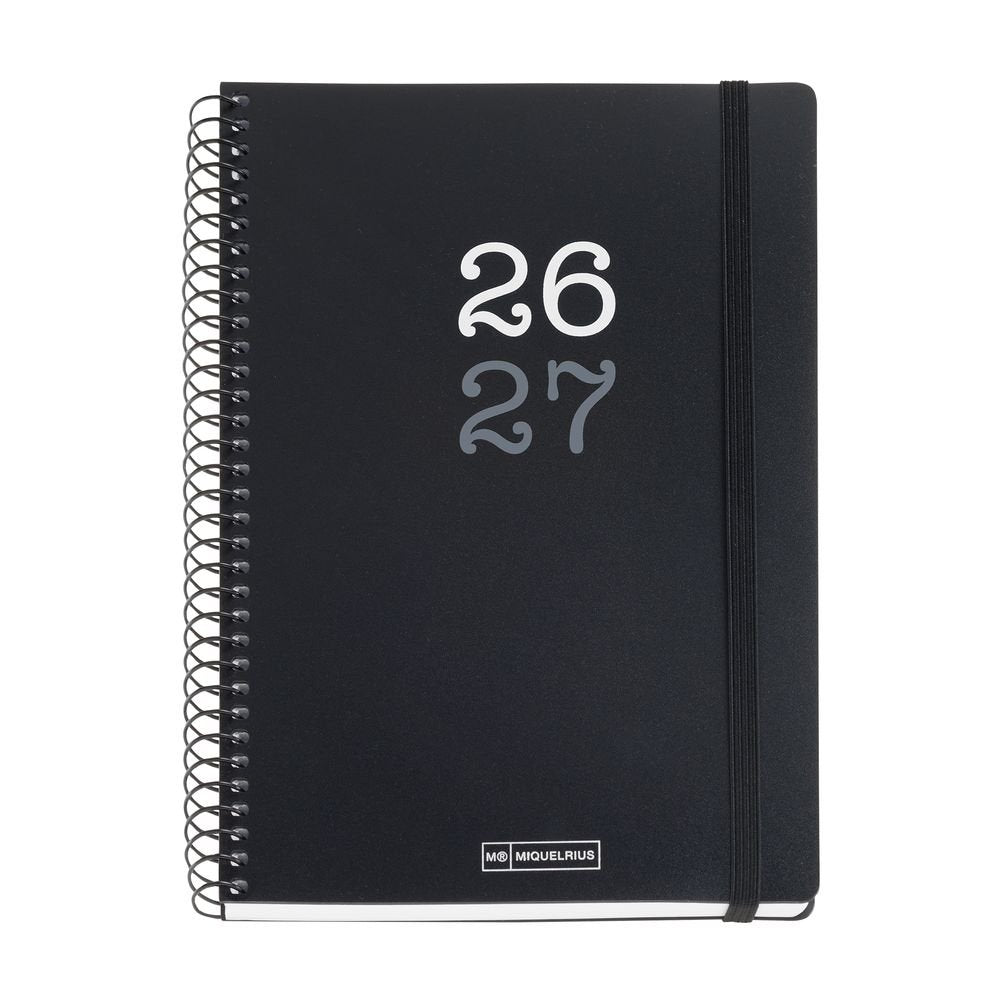 Agenda escolar Plus S/v College negro 2026-27 MIQUELRIUS AGENDAS