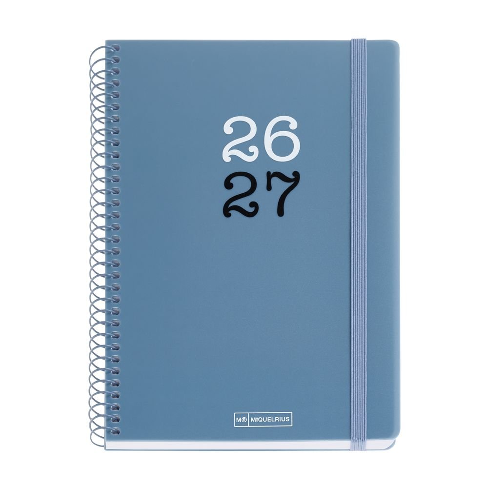 Agenda escolar Plus S/v College azul 2026-27 MIQUELRIUS AGENDAS