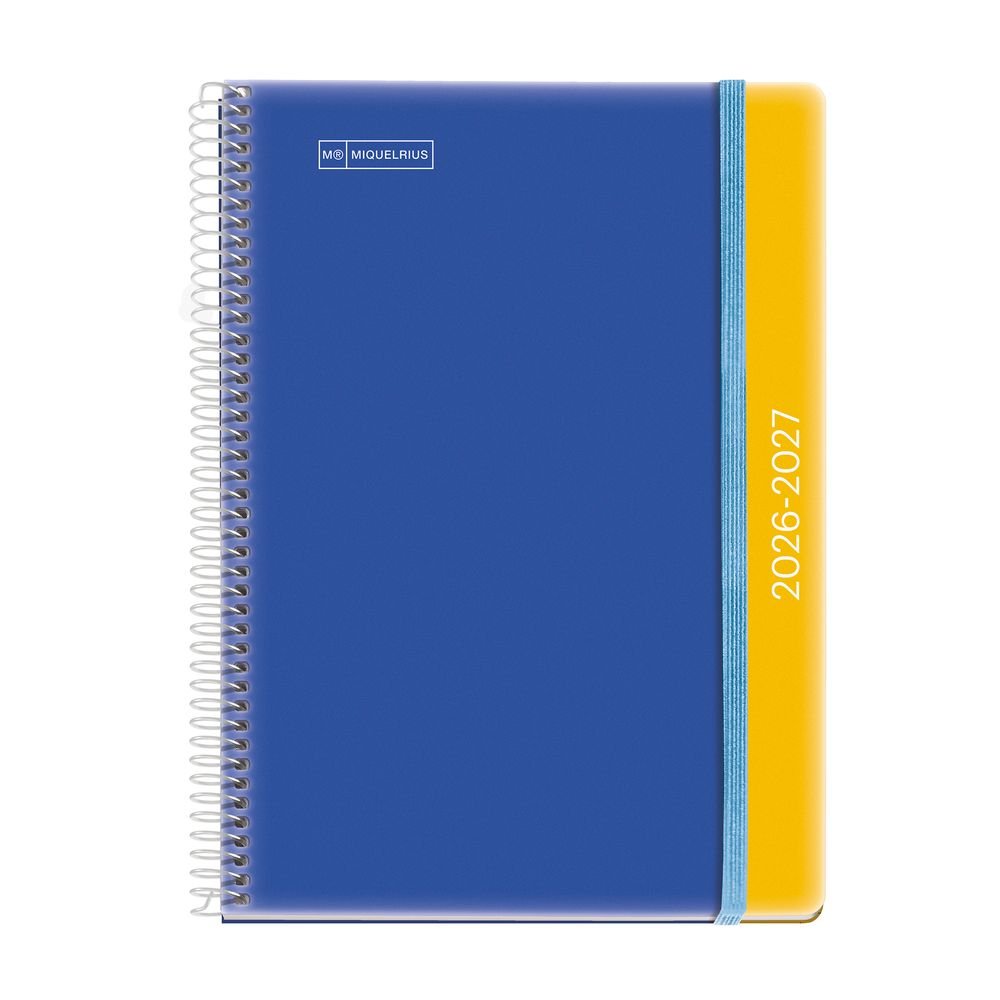 Agenda escolar Plus D/p Duo Blue-mustard 2026-27 Miquelrius Agendas