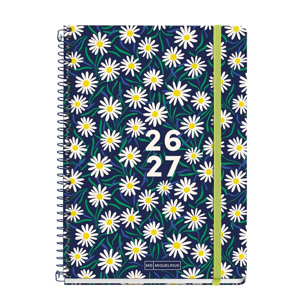 Agenda Escolar Plus Margaritas 2026-27 MIQUELRIUS Agendas