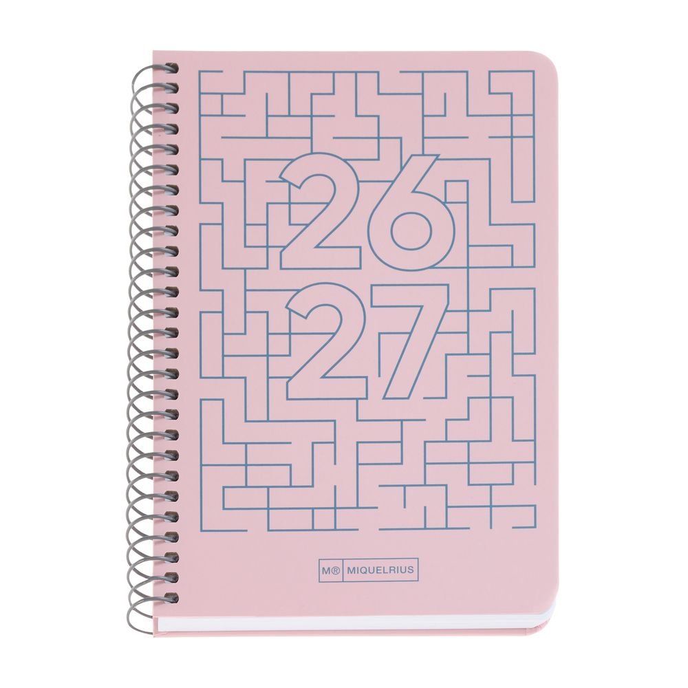Agenda escolar Rosa 2026-27 MIQUELRIUS Agendas