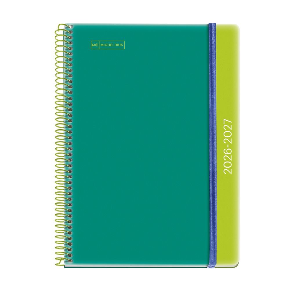 Agenda Escolar Plus S/v Duo Green-lime 2026-27 MIQUELRIUS AGENDAS