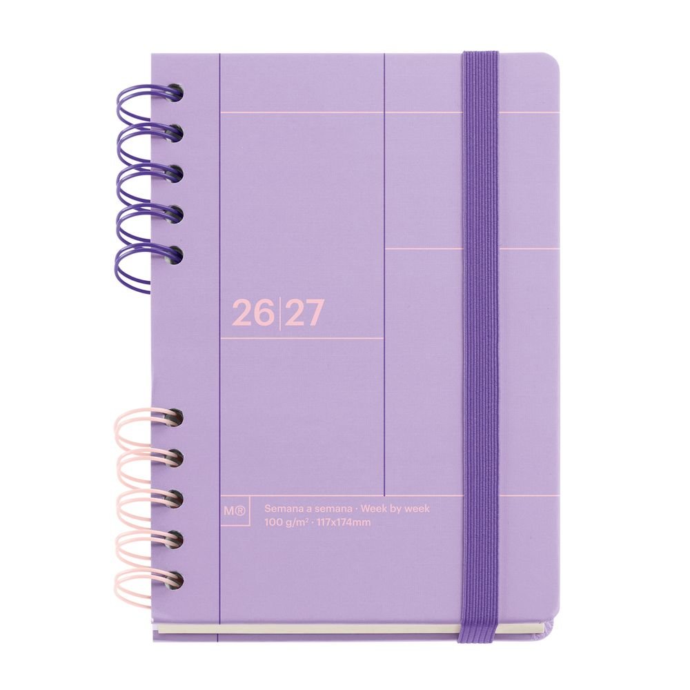 Agenda escolar activa S/v Malva Back to Basics 2026-27 Miquelrius Agendas