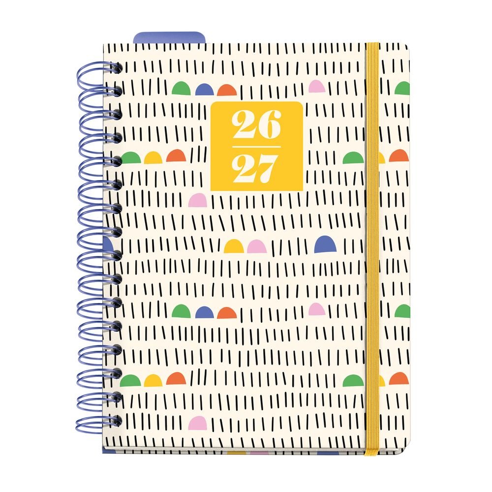 Agenda escolar Plus Wire-o D/p Sunny Lines 2026-27 Miquelrius