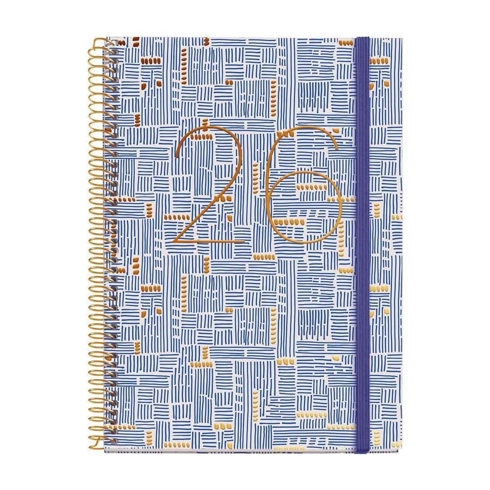 AGENDA ANUAL 2026 ESPIRAL PLUS D/P CATALAN TRAZOS | MIQUELRIUS AGENDAS
