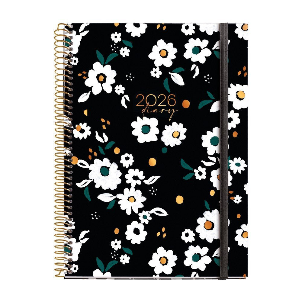 AGENDA ANUAL 2026 ESPIRAL PLUS S/V NOIR GARDEN | MIQUELRIUS AGENDAS Imagen principal del producto