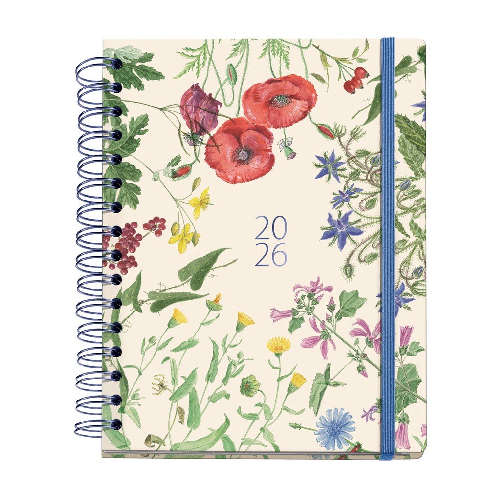 AGENDA ANUAL 2026 PLUS WIRE-O D/P JARDIN ENTREDOS | MIQUELRIUS AGENDAS