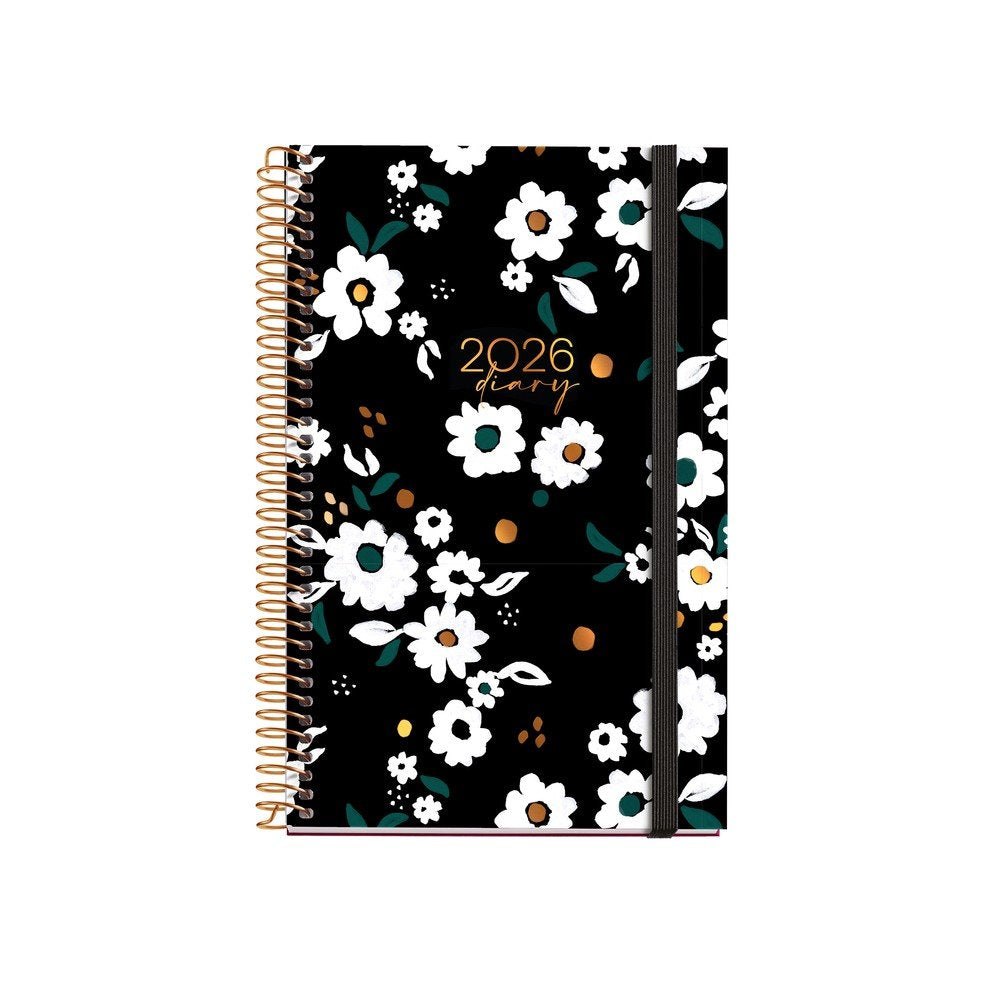 AGENDA ANUAL 2026 ESPIRAL ACTIVA S/V NOIR GARDEN | MIQUELRIUS AGENDAS Imagen principal del producto