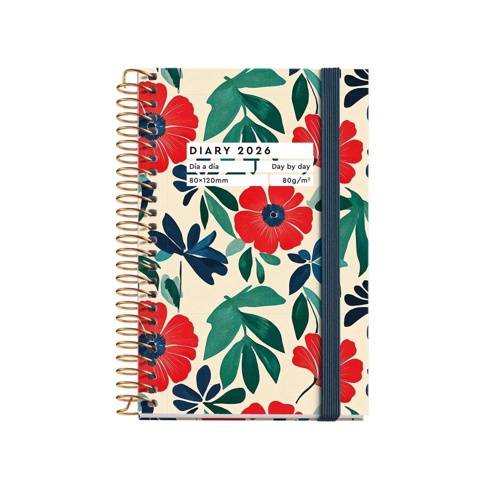 AGENDA ANUAL 2026 ESPIRAL CADDY D/P ANEMONA | MIQUELRIUS AGENDAS Imagen principal del producto