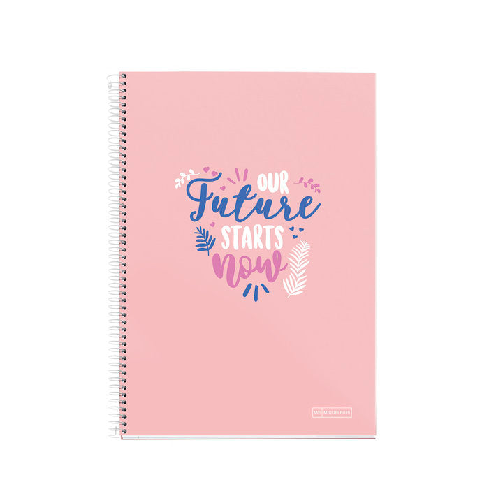 Cuaderno Folio Cuadro 4mm Frase Mr Rosa MIQUELRIUS Diseño