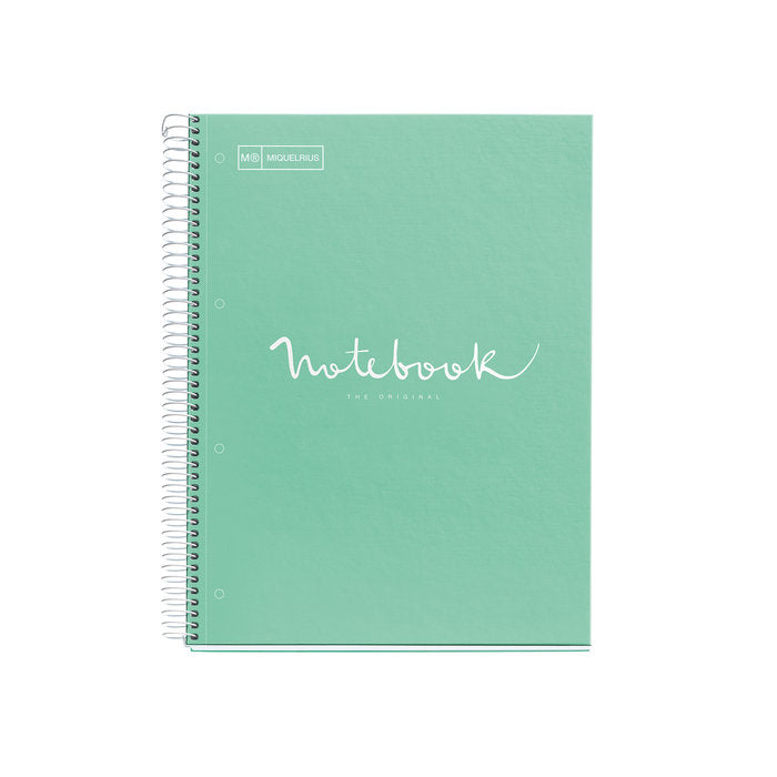 Cuaderno tapa dura A4 puntos Emotions Menta MIQUELRIUS Diseño