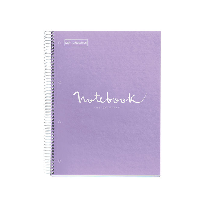 Cuaderno Tapa Dura A4 Puntos 80H Emotions Lavanda MIQUELRIUS Diseño