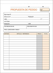 TALONARIO PEDIDOS 4º T-72 NATURAL TRIPLICADO AUTOCOPIANTE | 5 UNIDADES | (LOAN INDUSTRIAS GRAFICAS)