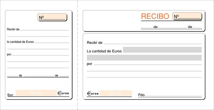 TALONARIO RECIBOS 1/3 FOLIO T-16 | 10 UNIDADES | (LOAN INDUSTRIAS GRAFICAS)
