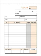 TALONARIO FACTURAS 8º T-46 NATURAL | 10 UNIDADES | (LOAN INDUSTRIAS GRAFICAS)