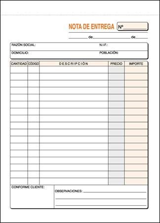 TALONARIO ENTREGA 8º NATURAL DUPLICADO AUTOCOPIANTE T-73 | 10 UNIDADES | (LOAN INDUSTRIAS GRAFICAS) Imagen principal del producto