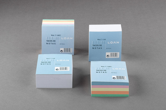 Bloc Espiral Estándar Liso 500H 90g | Loan Industrias Graficas | Cartón | Formato Estándar | Pack 12 Unidades Imagen principal del producto