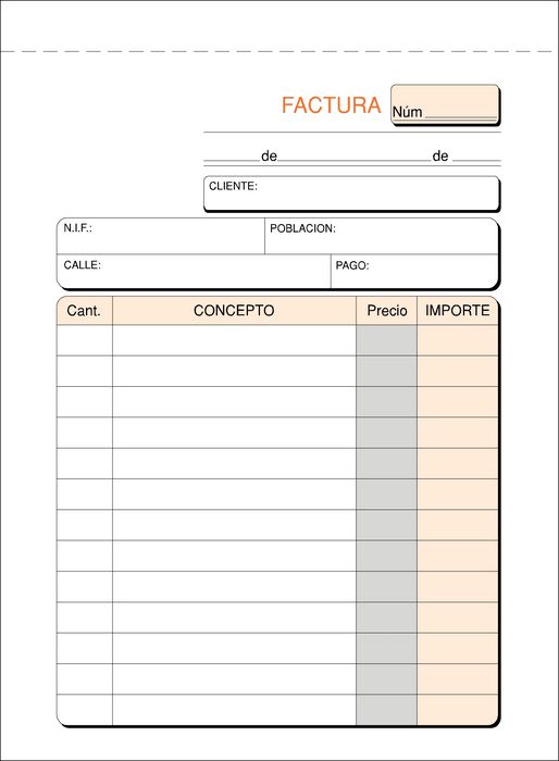 TALONARIO FACTURAS 8º T-68/S NATURAL DUPLICADO AUTOCOPIANTE | 10 UNIDADES | (LOAN INDUSTRIAS GRAFICAS) Imagen principal del producto