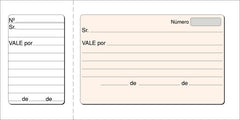 TALONARIO VALES 1/3 CUARTO T-22 | 10 UNIDADES | (LOAN INDUSTRIAS GRAFICAS)