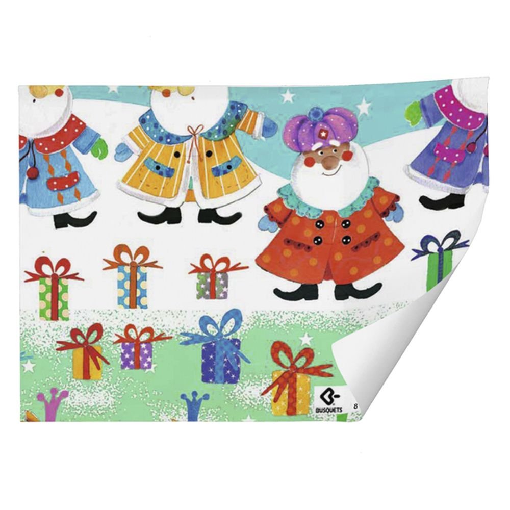 PAPEL REGALO NAVIDAD KRAFT 70X100 BUSQUETS PAPA NOEL | BUSQUET NAVIDAD | ENVASE 25 UDS. UNIDAD | 8422829430479 Imagen principal del producto
