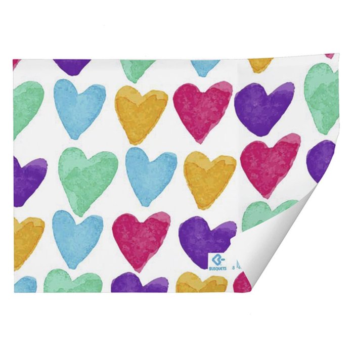 PAPEL REGALO PLIEGOS KRAFT BLANCO CORAZONES 70X100CM | ARGUVAL, S,L | 1 UNIDAD | 8422829575422 Imagen principal del producto