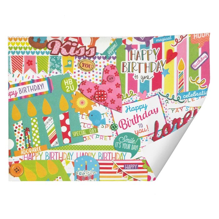 PAPEL REGALO PLIEGOS KRAFT BLANCO CELEBRACION 70X100CM | ARGUVAL, S,L | ENVASE 25 UDS. UNIDAD | 8422829617436