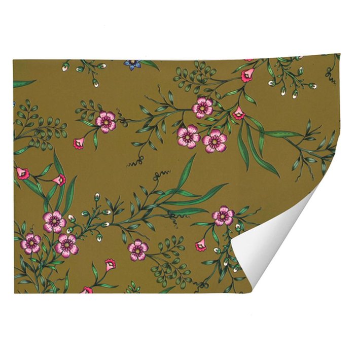 PAPEL REGALO PLIEGOS FANTASIA FLORES ORO 70X100CM BUSQUETS | ARGUVAL, S,L | ENVASE 25 UDS. UNIDAD | 8422829634242