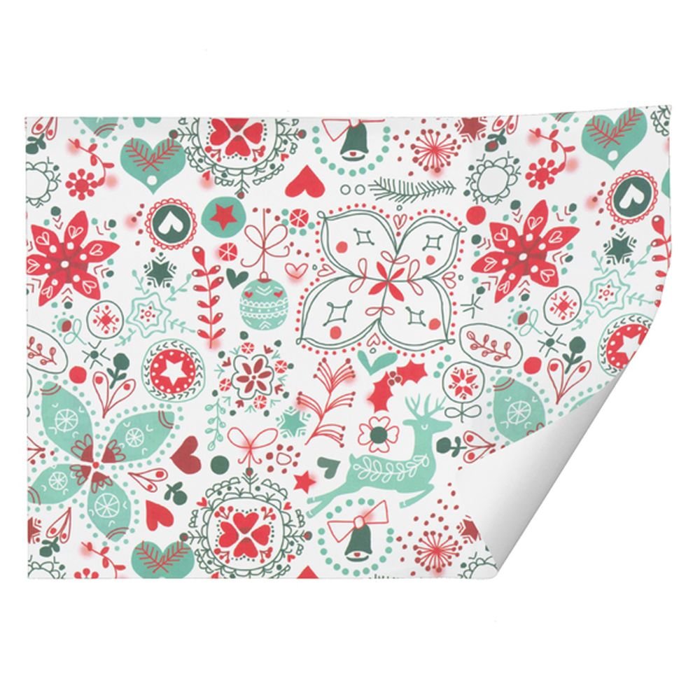 PAPEL REGALO NAVIDAD KRAFT 70X100 BUSQUETS FLORES | BUSQUET NAVIDAD | ENVASE 25 UDS. UNIDAD | 8422829634464 Imagen principal del producto