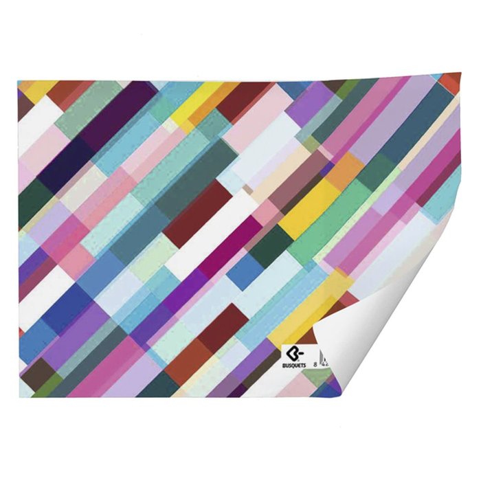 PAPEL REGALO PLIEGOS KRAFT BLANCO RAYAS 70X100CM BUSQUETS | ARGUVAL, S,L | ENVASE 25 UDS. UNIDAD | 8422829650624 Imagen principal del producto