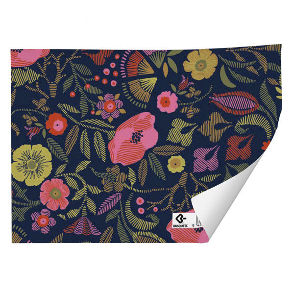 PAPEL REGALO 70X100CM FLORES BUSQUETS | ARGUVAL, S,L | ENVASE 25 UDS. UNIDAD | 8422829665123