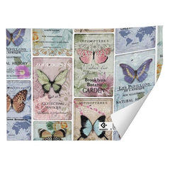 PAPEL REGALO PLIEGOS KRAFT BLANCO MARIPOSAS 70X100CM | ARGUVAL, S,L | ENVASE 25 UDS. UNIDAD | 8422829665314
