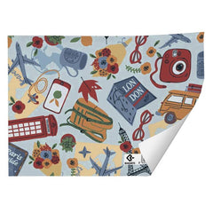 PAPEL REGALO PLIEGOS KRAFT BLANCO LONDRES 70X100CM BUSQUETS | ARGUVAL, S,L | ENVASE 25 UDS. UNIDAD | 8422829665406