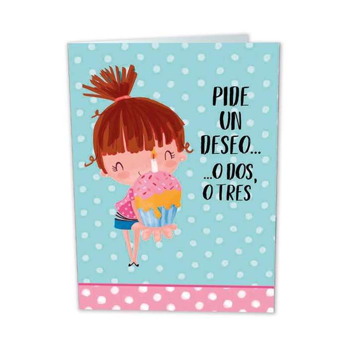 TARJETA GIGANTE CUMPLEAÑOS CON TEXTO INTERIOR BUSQUETS 6U | ARGUVAL, S,L | ENVASE 6 UDS. UNIDAD | 8422829700480
