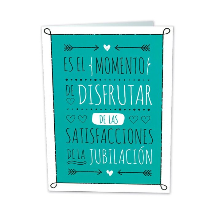 TARJETA GIGANTE JUBILACION CON TEXTO INTERIOR BUSQUETS 6U | ARGUVAL, S,L | ENVASE 6 UDS. UNIDAD | 8422829710120