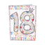 TARJETA GIGANTE 18 AÑOS CON TEXTO INTERIOR BUSQUETS 6U | ARGUVAL, S,L | ENVASE 6 UDS. UNIDAD | 8422831257002