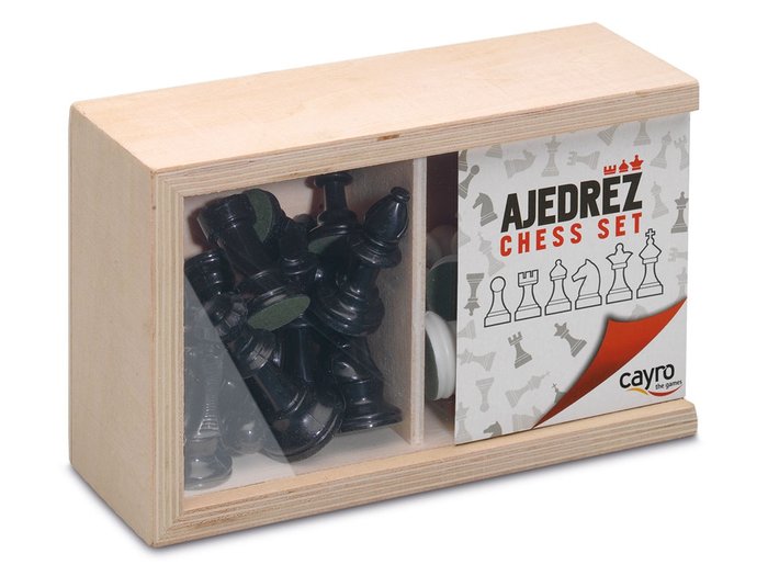 FICHAS AJEDREZ Nº4 EN CAJA DE MADERA | JUGUETES CAYRO S,L | 1 UNIDAD | 8422878000937