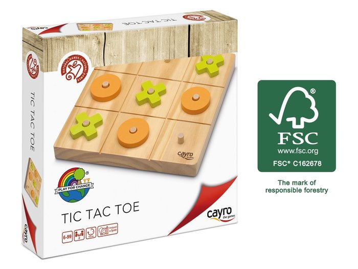 JUEGO DE MSA TIC TAC TOE (MADERA FSC) | JUGUETES CAYRO S,L | 1 UNIDAD | 8422878606801 Imagen principal del producto