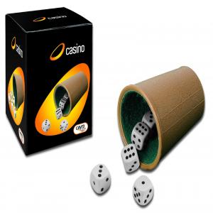 ACCESORIO CUBILETE FORRADO Y 5 DADOS PUNTOS 16 MM | JUGUETES CAYRO S,L | 1 UNIDAD | 8422878700967