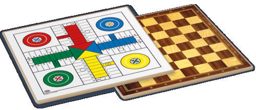 TABLERO PARCHIS AJEDREZ MADERA 33 X 33 CM | JUGUETES CAYRO S,L | 1 UNIDAD | 8422878701247