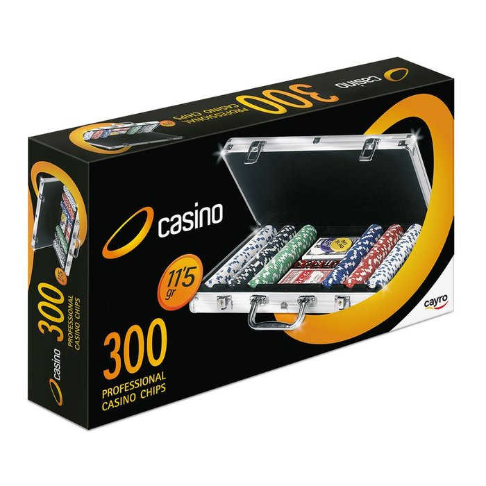 Maletín Fichas 300 Fichas Poker 11,5 g Juguetes Cayro