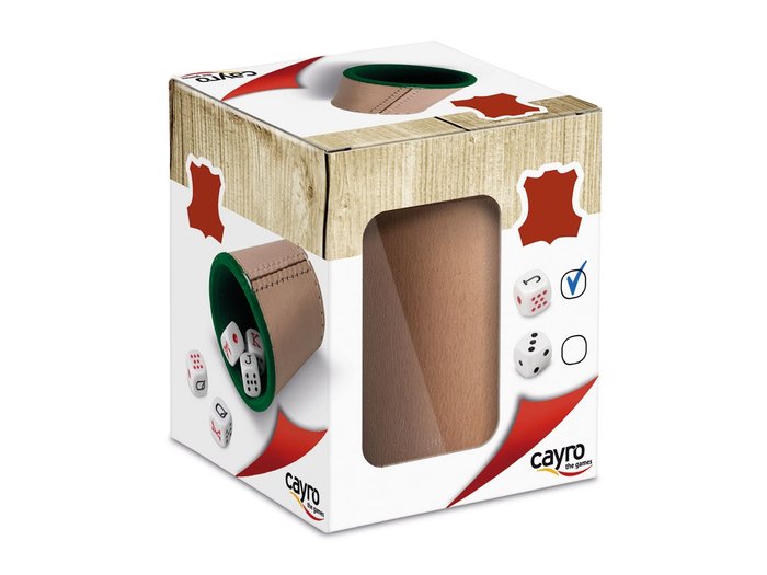 Cubilete cuero forrado con dados poker Juguetes Cayro S.L Imagen principal del producto