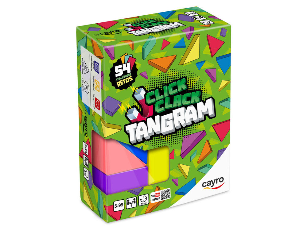 JUEGO CLICK CLACK TANGRAM | JUGUETES CAYRO S,L | 1 UNIDAD | 8422878770618 Imagen principal del producto