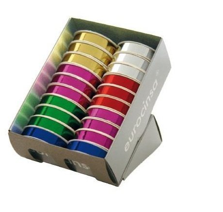 CINTA REGALO METAL 1106 13MM C-99 COLORES SURTIDOS | EUROCINSA | 1 UNIDAD | 8422917002007