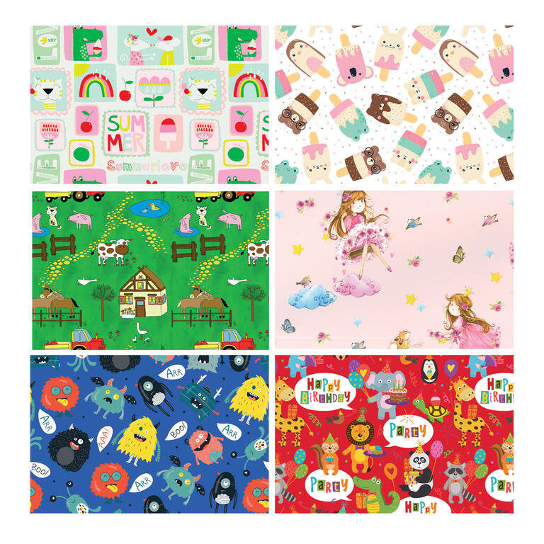PAPEL REGALO ROLLO 070X2 INFANTIL 480002 | EUROCINSA | ENVASE 60 UDS. UNIDAD | 8422917232435