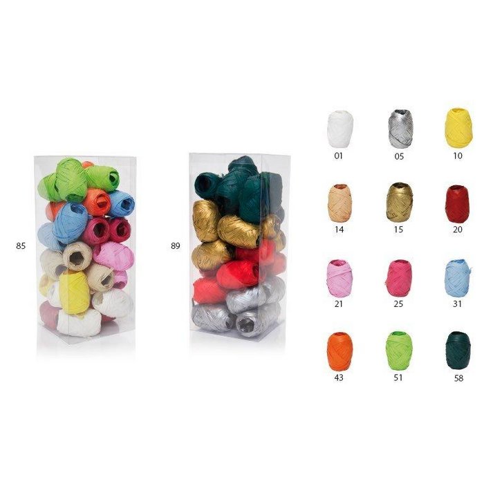 BARRILETE RAFIA 15MMX10M COLORES PASTELES | EUROCINSA | 1 UNIDAD | 8422917597930