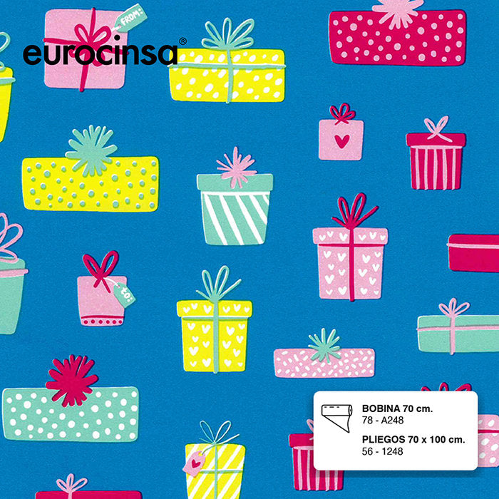 PAPEL REGALO BOBINA 62 CM TODO AÑO 78-F248 | EUROCINSA | 1 UNIDAD | 8422917737817