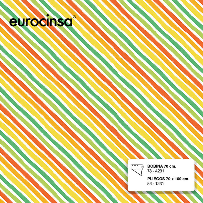 PAPEL REGALO BOBINA 62 CM TODO AÑO 78-F231 | EUROCINSA | 1 UNIDAD | 8422917738272