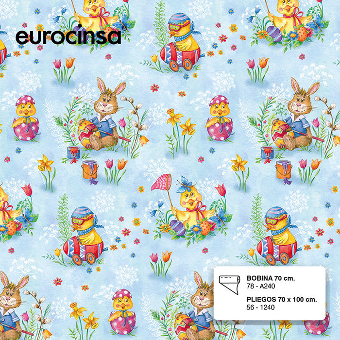 PAPEL REGALO BOBINA 31 CM INFANTIL 78-V240 | EUROCINSA | 1 UNIDAD | 8422917738616 Imagen principal del producto