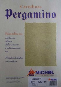 Pergamino A4 Troquelado 602 Marmol Amarillo Marca Michel Imagen principal del producto